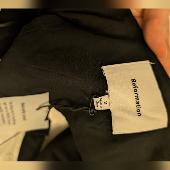 Reformation Black Linen Sasha Top - Picture 4 of 6